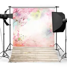 WHISM 9 Styles 5x7 Feet Pink Pattern Photography Background Cloth Canvas Photo Cloth Home Decoration Painting