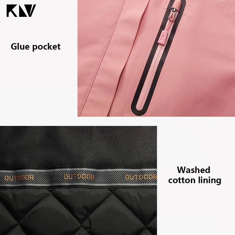 KLV женская зимняя куртка из хлопка с USB подогревом уличная Водонепроницаемая ветровка Wahable теплое пальто с карманами