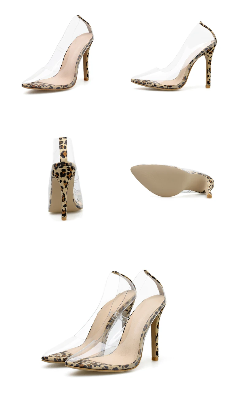 Eilyken/осенние пикантные серебристые женские туфли-лодочки из ПВХ на прозрачном каблуке; острый носок; Высокий каблук из плексигласа; свадебные туфли; Размеры 35-42
