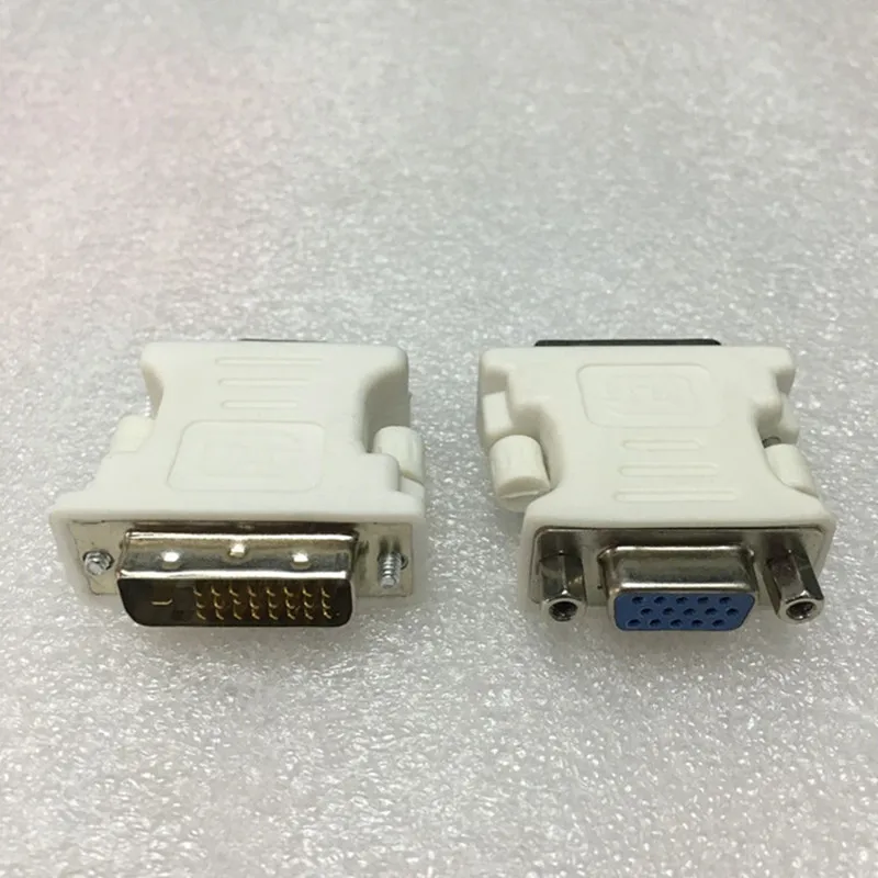 

2 Pieces DVI-D To VGA Adapter 24+1Pin Dual Link Male to VGA 15 Pin Female Plug Adapters For All PC Laptop