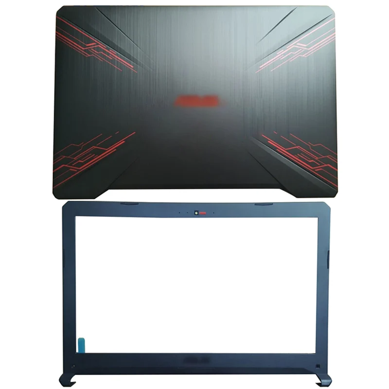 AB Cover Для ASUS FX80 FX80G FX80GD FX504 FX504G FX504GD/GE ЖК-задняя крышка для ноутбука/передняя рамка/петли/Упор для рук/нижний чехол 47BKLLCJN80 - Цвет: AB Cover