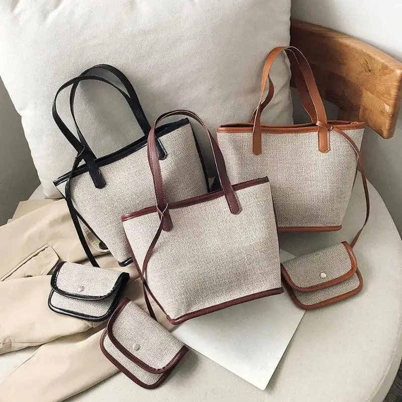 2 шт./компл. прочные сумки для покупок с приятной текстурой и Дамские туфли из pu искусственной кожи белье Сумки модный топ с высокой ручкой, сумка через плечо сумка-тоут