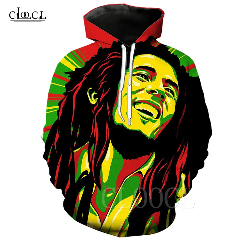Hoodies 1 Создатель Боб Марли толстовки регги 3D печатных уличная Кофты Хип Хоп Толстовка sudadera hombre Мужская/Женская Толстовка спортивный костюм - Цвет: Hoodies 1