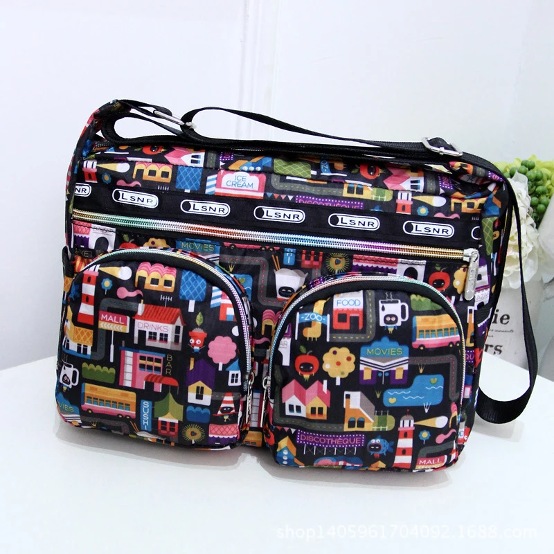 Multifunctional Mommy Diaper Bag Baby Stroller Bag Travel Bag Baby Care Bag Casual Diagonal Waterproof Canvas Nylon Mummy Bag