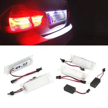 

2pcs Car-Styling LED License Plate Lights for Vauxhall Opel Astra H J Corsa C D Insignia Tigra B Twintop Vectra C Zafira B OPC