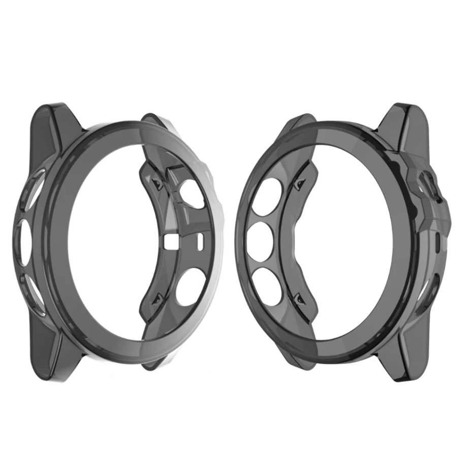 Ультратонкий прозрачный ТПУ защитный чехол для Garmin Fenix 5X Smart Watch защитный чехол для Garmin Forerunner 245/245M - Цвет: Black