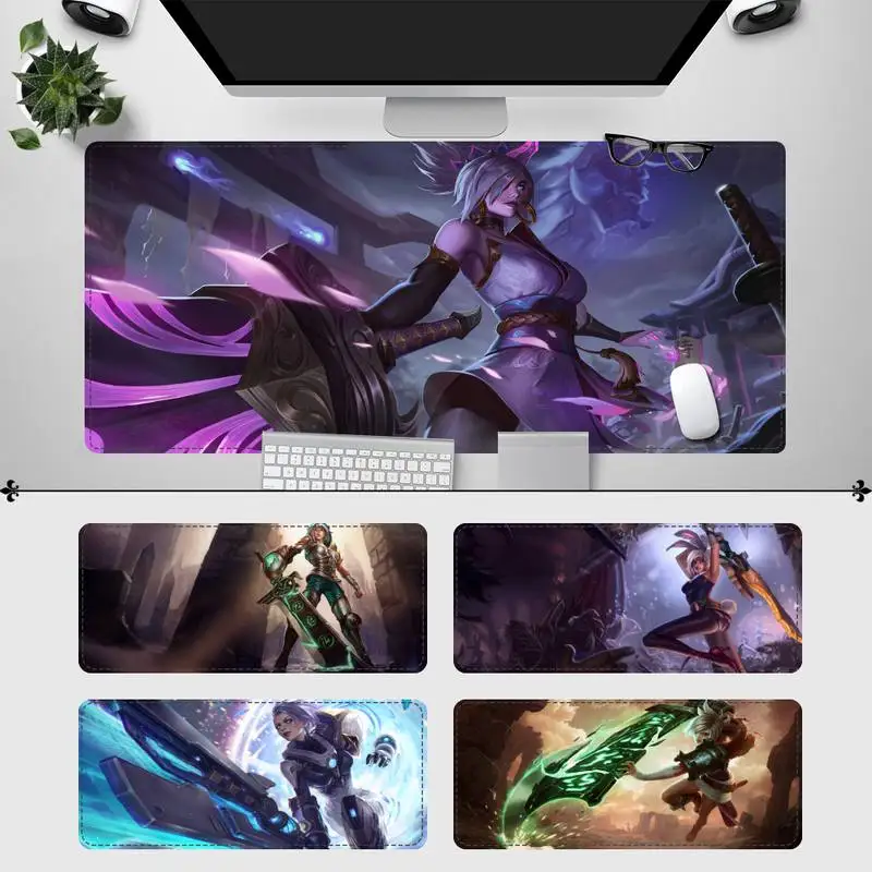 Большой игровой коврик для мыши XXL League Of Legends Riven большой Dask компьютерный Overwatch |