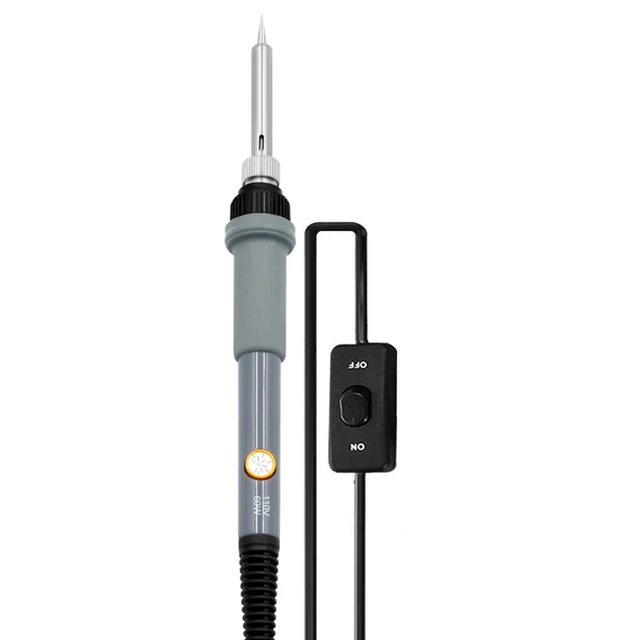 gas welding machine Soldering Iron 60W ON/OFF Switch Adjustable Temperature Electric Solder Iron Rework Station Mini Handle Heat Pencil Welding Tool best soldering iron for electronics Welding Equipment