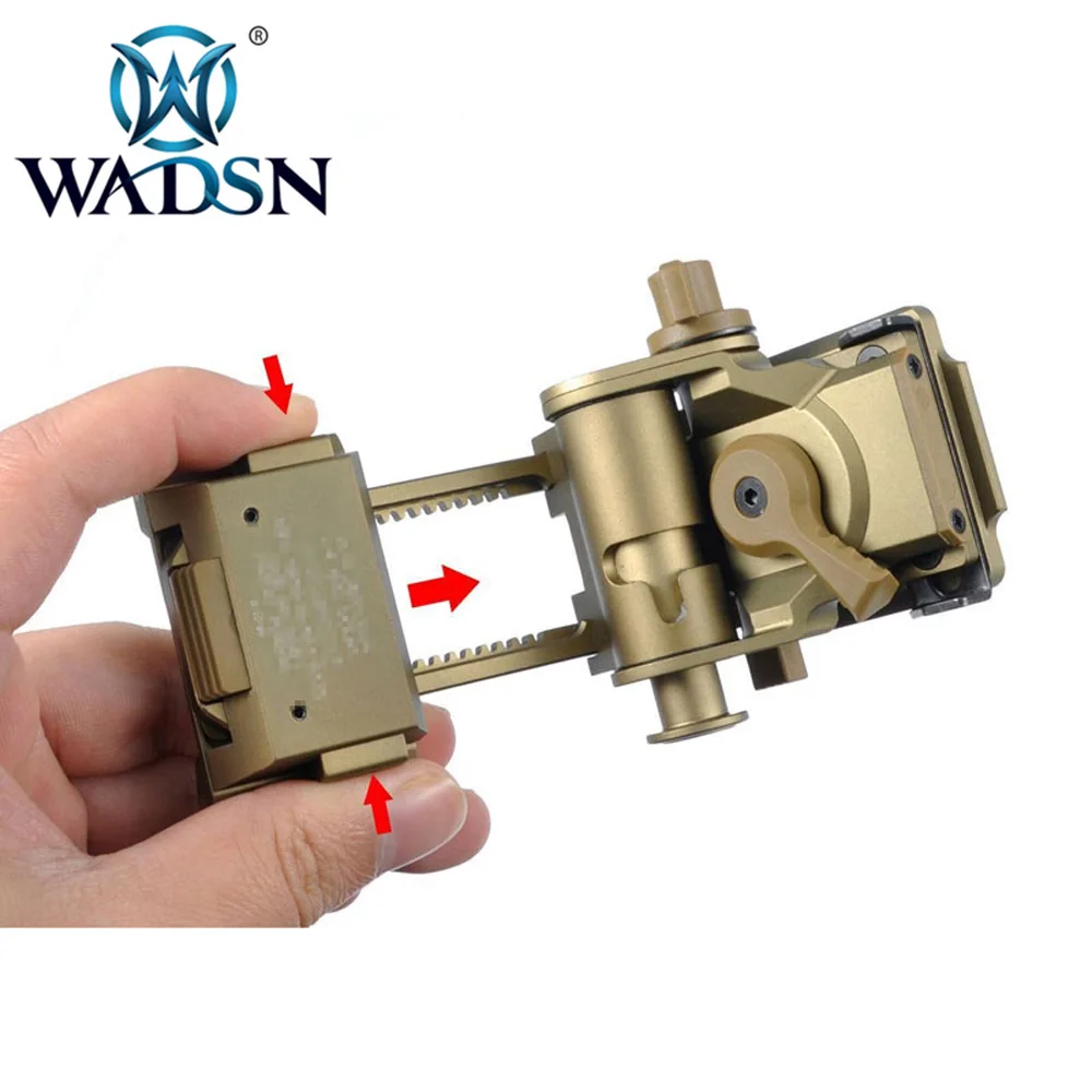 WADSN металлический Тактический L4 G24 Крепление на шлем NVG охотничий Шлем ночного видения Быстрый Шлем OPS части NVG монтажные ломающиеся базовые адаптеры