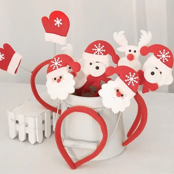 

christmas navidad natal home decor christmas tree decor gift ciervo navidadChildren's Santa hat headband snowman antlers