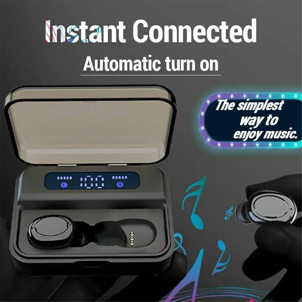 Wireless TWS Bluetooth 5 0 Earphones Stereo Mini Earbuds with Charging Box for Samsung S10 S9 S8 iPhone 11 Nokia LG Phones