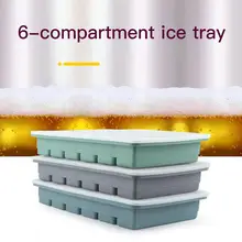 Многофункциональная силиконовая форма для льда квадратных ледяной куб пресс-форм, тем самым позволяя зернам раскрыться крышкой для виски коктейль льда лоток Ham для выпекания хлебобулочных изделий