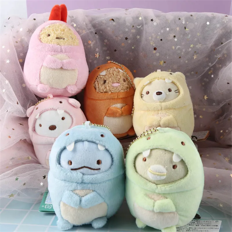 7 шт./компл. kawaii sumikkourashi Косплей динозавр, игрушка плюшевые игрушки, забавные куклы для мамы плюшевый динозавр милые игрушки для детей