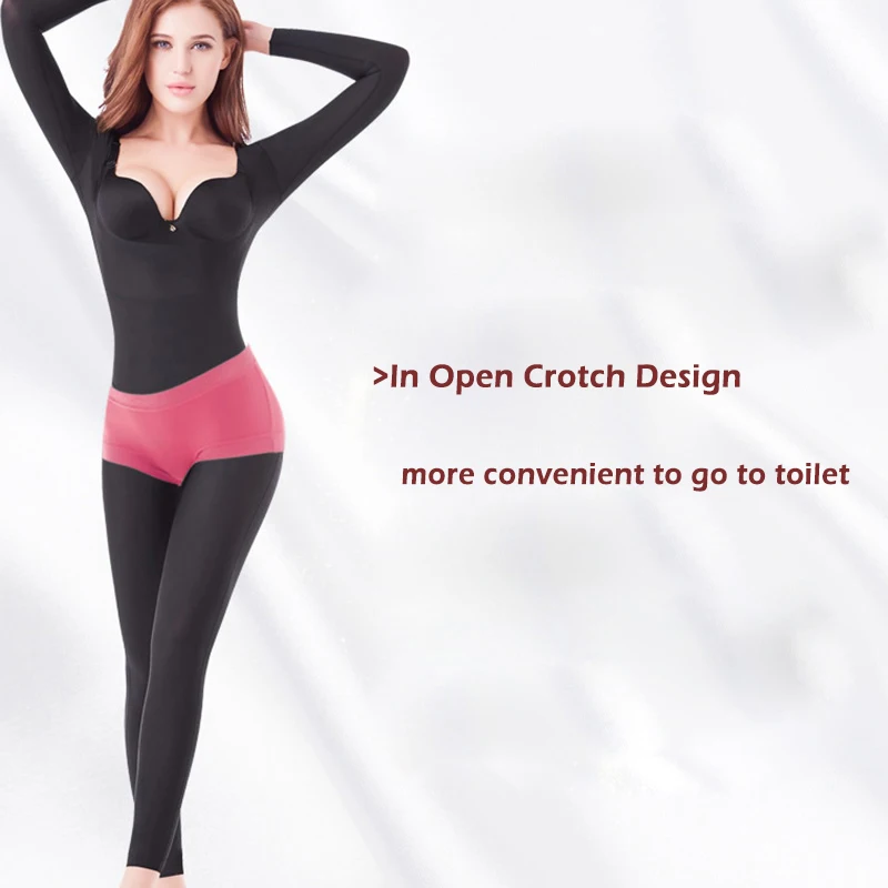 Beonlema боди для коррекции фигуры, бесшовное боди для похудения, Корректирующее белье с длинным рукавом, эластичное Корректирующее белье для женщин, моделирующее S-2XL для живота