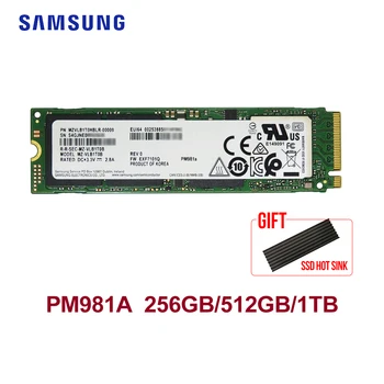 شراءسامسونج PM981A M.2 SSD 512GB 1 تيرا بايت محركات أقراص الحالة الصلبة الداخلية M2 NVMe PCIe 3.0x4 كمبيوتر محمول سطح المكتب SSD مع المبرد