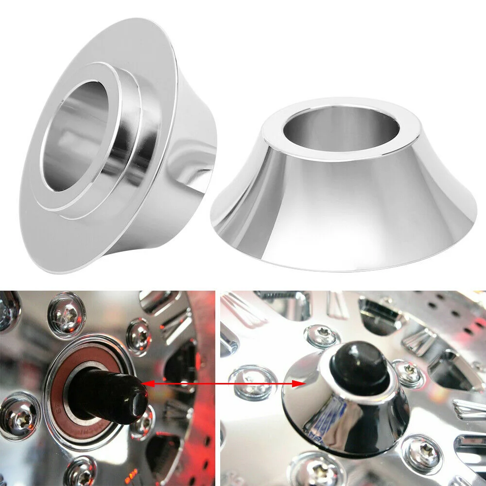 Motorcycle Front 1&quot 25mm Tapered Axle Wheel Spacers For Harley Touring Electra Street Glide Ultra Classic Road King Bagger 08-20 |