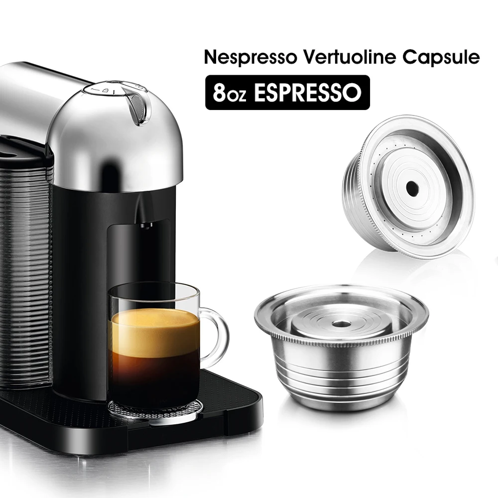 Refillable Stainless Steel Reusable Capsule Compatible With Nespresso