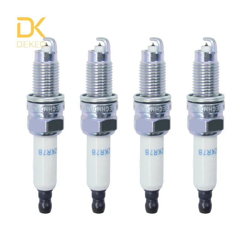 Свеча зажигания Dekeo IZKR7B(95105) ZKR7AP-Q 7563 Iridium высокая производительность для Audi A3 3.2L для TT3 2L для Phaeton 2004 3.2L 4 шт - Цвет: 4PCS