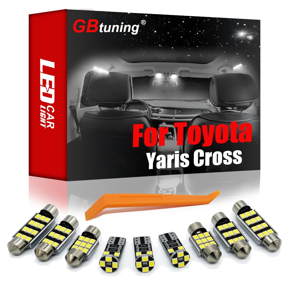 GBtuning Canbus LED Interior Light Kit 9PCS For Toyota Yaris Cross