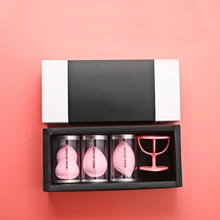 3 шт. губка для макияжа 1 губка держатель пудра слоеный гидрофильный макияж яйца роскошный упакованный Макияж инструмент