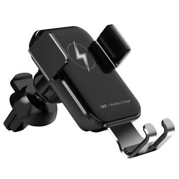 

Automatic Gravity Qi Wireless Car Charger Mount for iPhone 11 XS XR X 8 15W Fast Charging Phone Holder