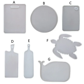 

Beach Turtle Whale Tray Resin Mold Round Rectangle Serving Tray Coaster Mold A2UA