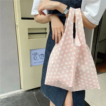 

The new Han Fengbo point hand bag ins literary and artistic fresh handbag vest bag canvas bag womens bags handbags