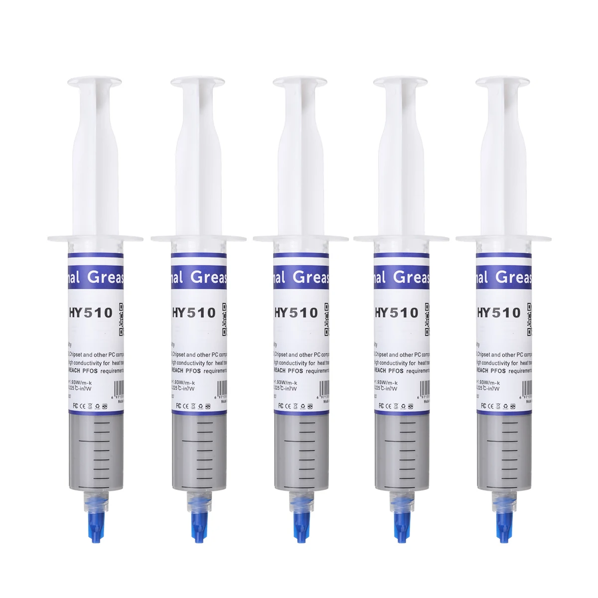 30g Grams Syringe Packaging Gray Thermal Conductive Grease Paste Plaster For CPU Heat Sink Electronic Components Plastic Magnet