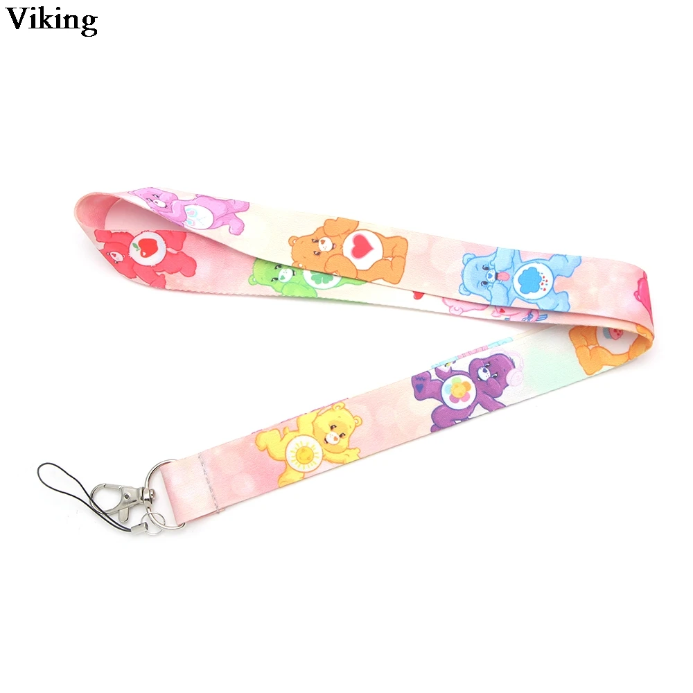

Care Bear Printing Lanyard For keys Phone Cute Phone Holder Neck Straps With Keyring ID Card DIY Neck Strap Hang Rope G0272