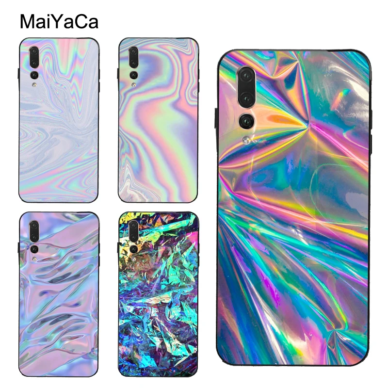 Голографический радужный чехол Trippy для Huawei P30 Pro P20 P40 Mate 20 Lite P Smart 2019 Nova 5T Honor 8A 8X 9X 10i