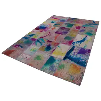 

206x302 Cm Multicolor Handmade Patchwork Rug-7x10 Ft