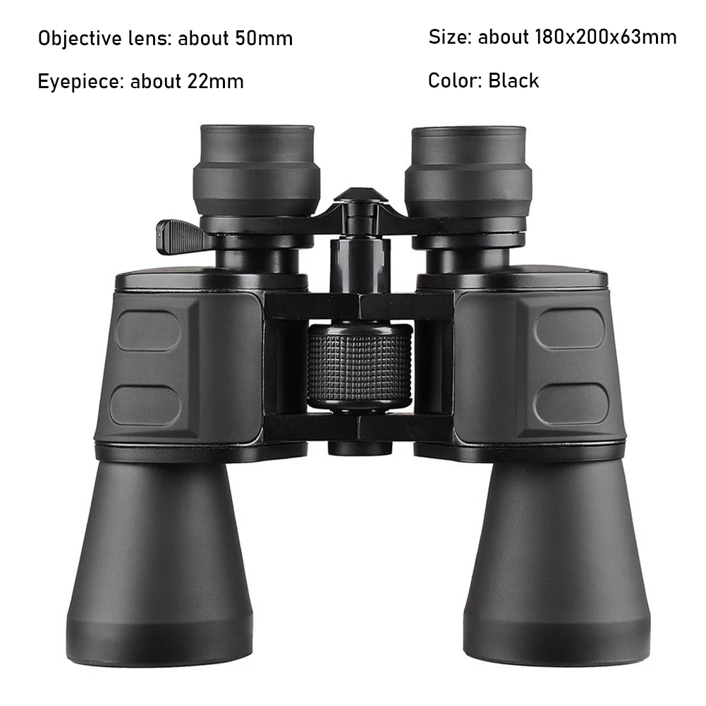 HD 60X60 Telescope Binoculars High Clarity Large Eyepiece High Power For Outdoor Hunting Optical Day Night Zoom Hand Adjusting - Цвет: 10-180X100