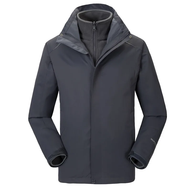 Осенне-зимний комплект из двух предметов для пар, куртка-дождевик, спортивная водонепроницаемая теплая одежда для альпинизма и верховой езды