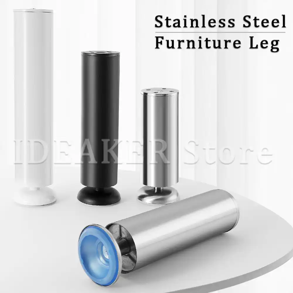 1 adet paslanmaz celik ayarlanabilir mobilya ayagi kabine masa yatak kanepe ayak banyo metal destek ayak donanim aksesuarlari aliexpress