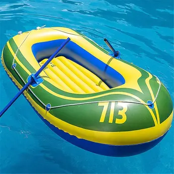 

Double Person Inflatable Kayak PVC 190x120cm Outdoor Water Inflatable Boat Dinghy Fishing Rowing Boat For Drifting Surfing