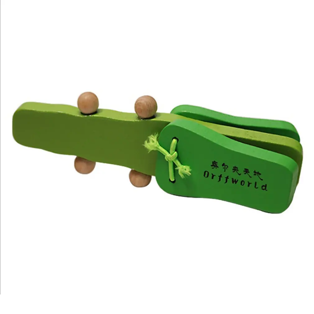 Orffworld в форме крокодила деревянные кастаньеты Детские Музыкальные инструменты мультфильм детские музыкальные развивающие инструменты игрушка погремушка