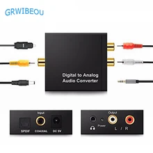 3.5mm Jack 2 RCA Digital to Analog Audio Converter Amplifier Decoder Optical Fiber Coaxial Signal to Analog Stereo Audio Adapter цена 3.5mm Jack 2 RCA Digital to Analog Audio Converter Amplifier Decoder Optical Fiber Coaxial Signal to Analog Stereo Audio Adapter цены онлайн