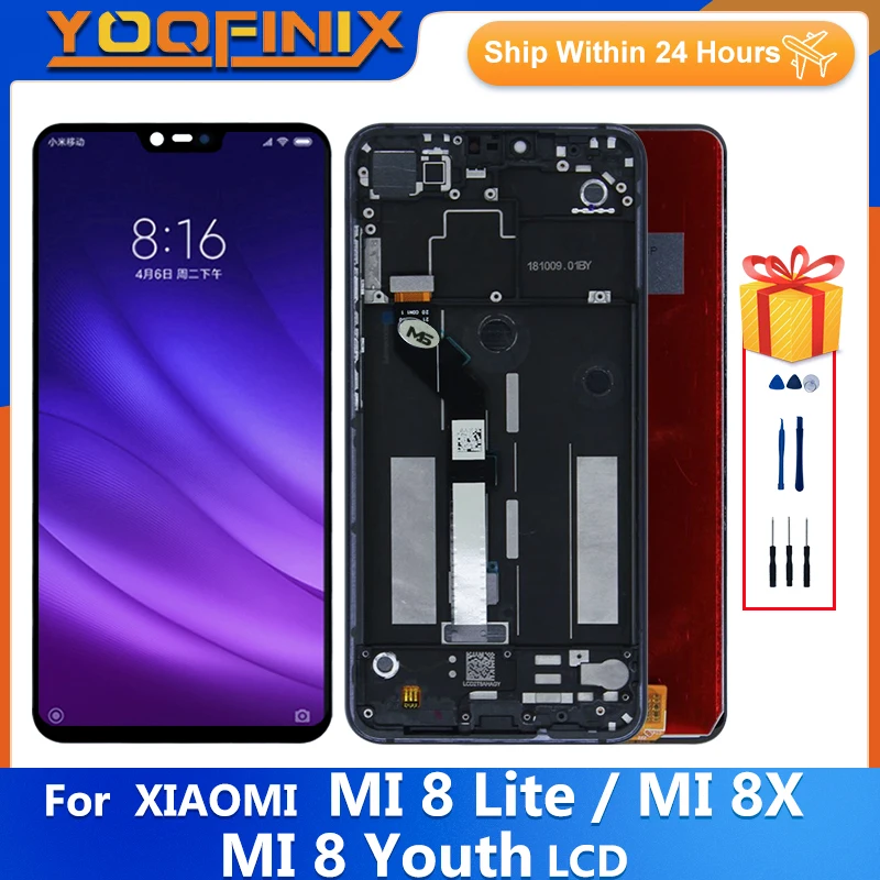 Дисплей 6 26 дюйма для Xiaomi Mi 8 Lite M1808D2TG экран с дигитайзером в сборе запасные части