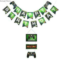 Banderole De Jeu Video Joyeux Anniversaire Pour Garcon Fournitures De Fete Gonflables Ballon En Aluminium Jouet Decoration Pour Fete Prenatale Aliexpress