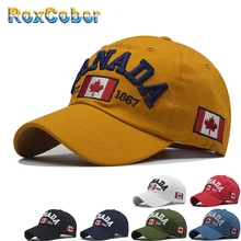 [RoxCober], хлопковая бейсбольная кепка с вышитым флагом Канады, Снэпбэк Кепка для мужчин и женщин, Кепка в стиле хип-хоп