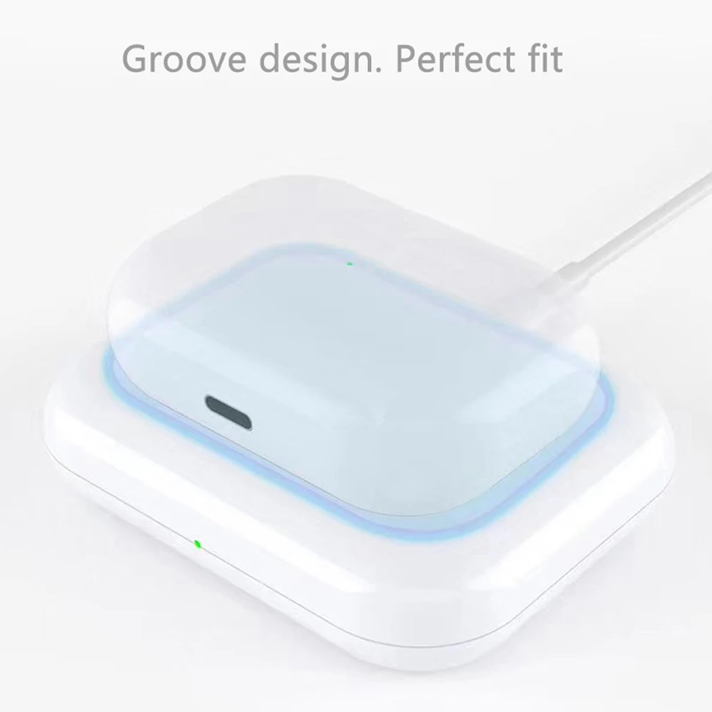 Быстрое беспроводное зарядное устройство док-станция для Apple Airpods 2 3 AirPods Pro iPhone 8Plus X XS XR Xs 11 макс. гарнитура Быстрая зарядка коврик