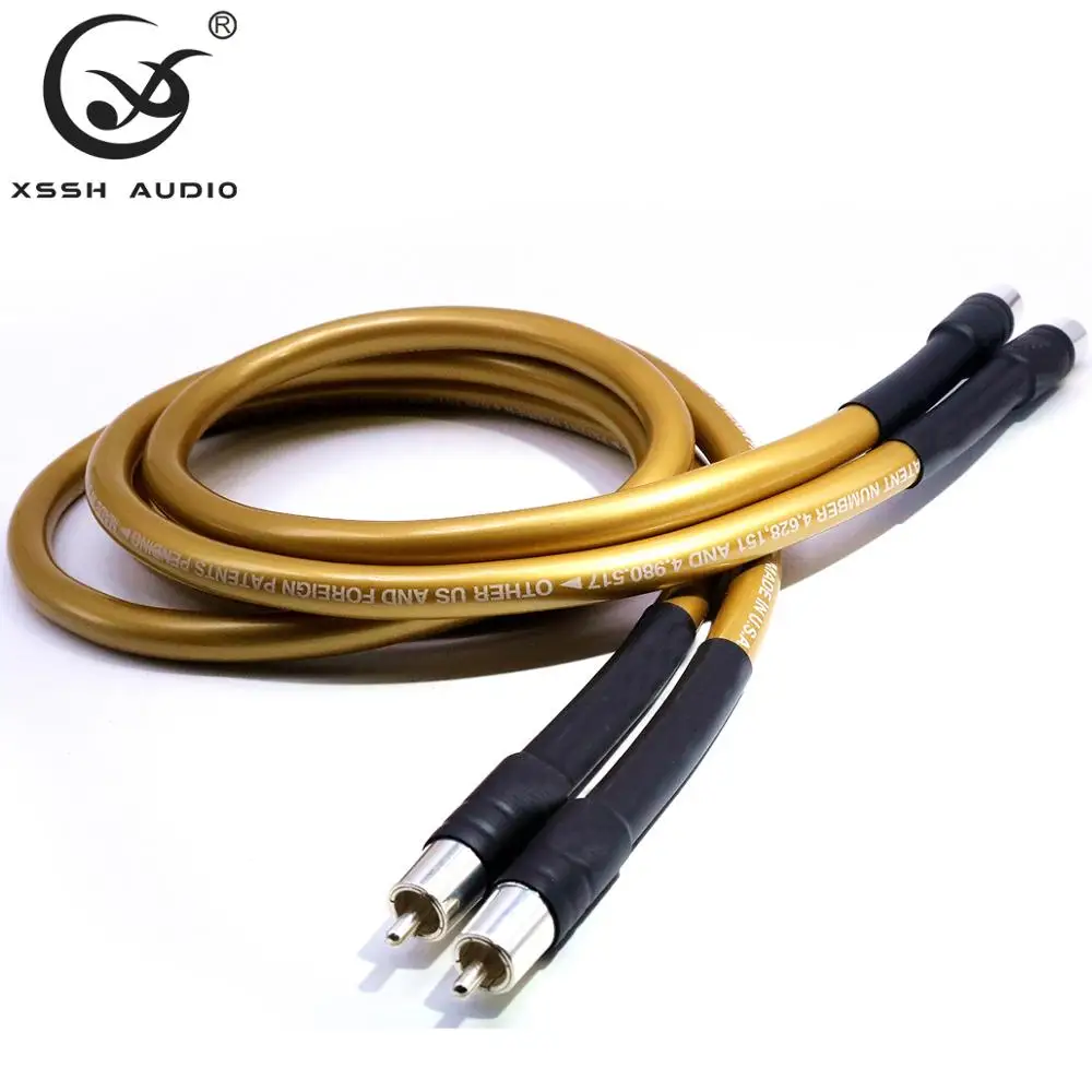 1 пара hi fi Разъем rca кабель Высокое качество XSSH из бескислородной меди с покрытием