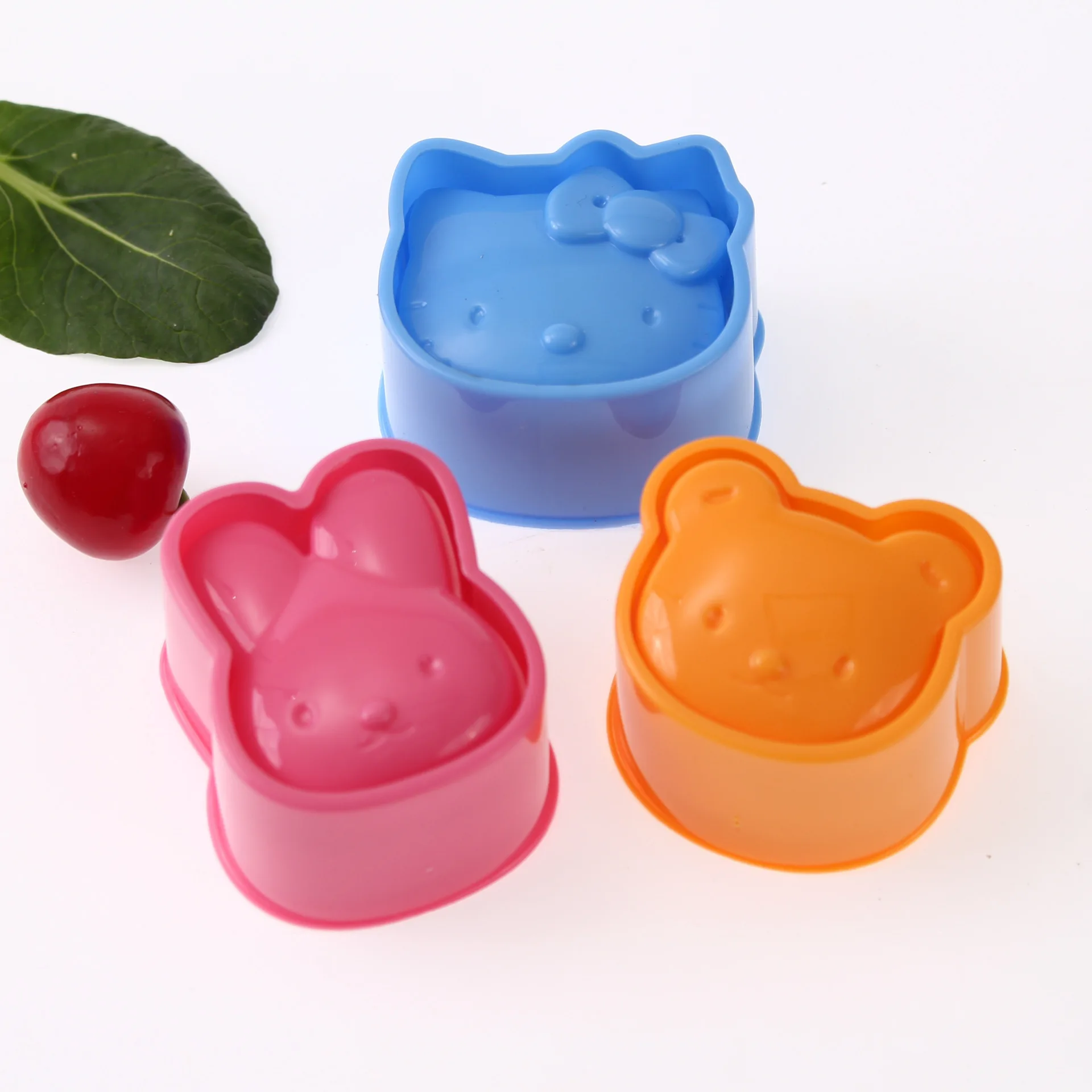 Hello kitty кролик+ медведь+ кошка рисовый ролл формочка для суши в коробке набор из 3 предметов