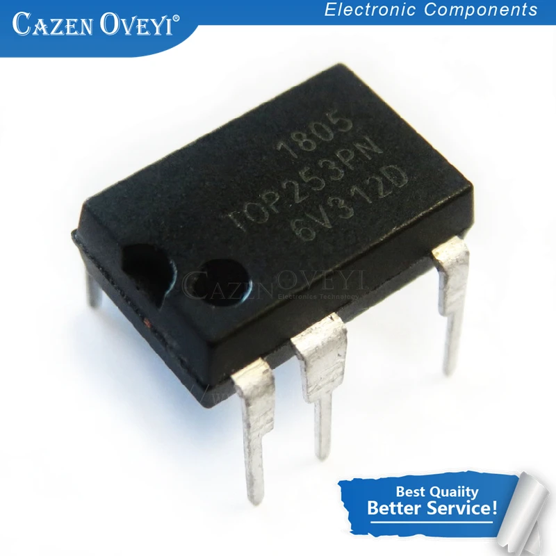 5pcs/lot TOP252PN TOP253PN TOP254PN TOP255PN TOP256PN TOP257PN TOP258PN DIP-7 Chipset | Электронные компоненты и