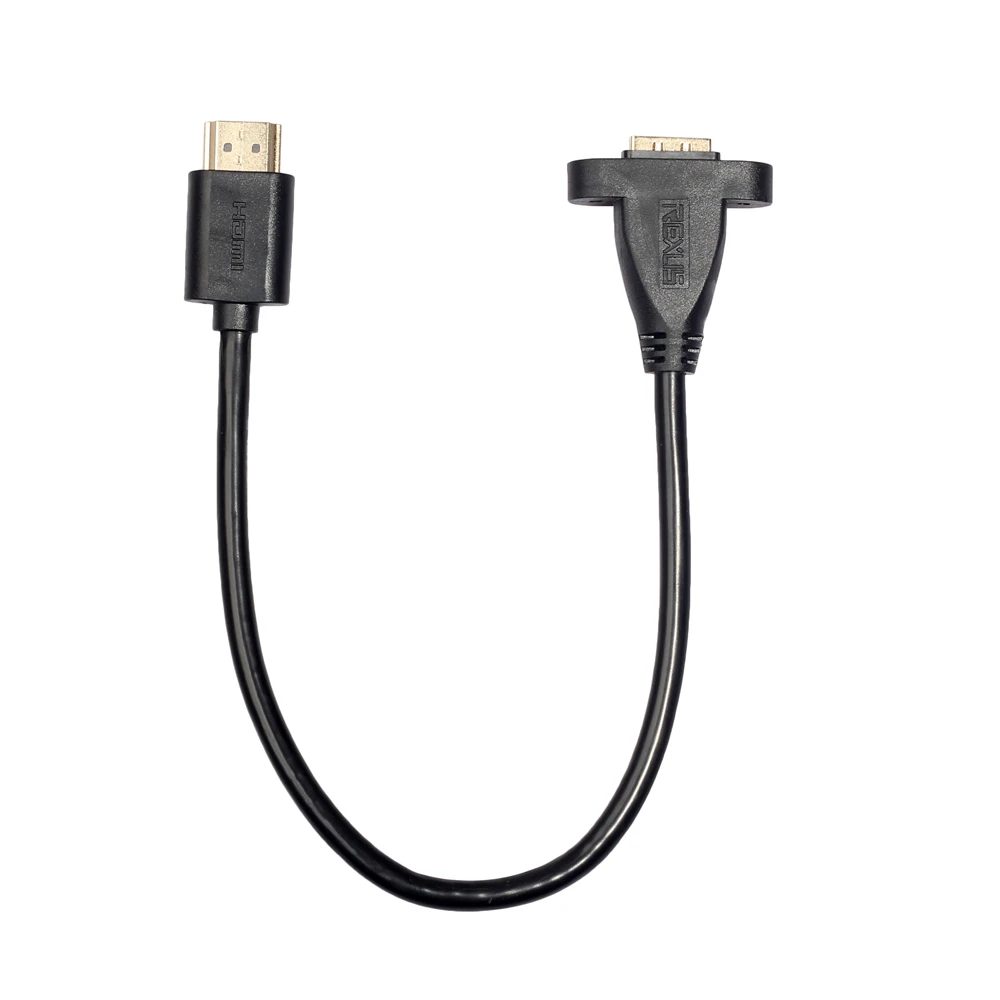Удлинительный кабель, hdmi позолоченный штекер-женский с винтовой панелью крепление V1.4 1080P для psp HDTV 30 см 50 см 1 м 1,5 м