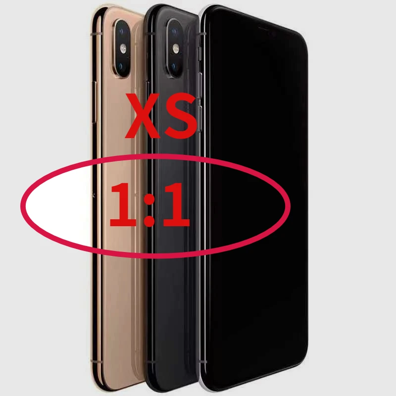 Non-Working 1:1 Black Screen Realistic Dummy for iPhone Xs Fake Cell Phone With Protection flim Prop Toy |