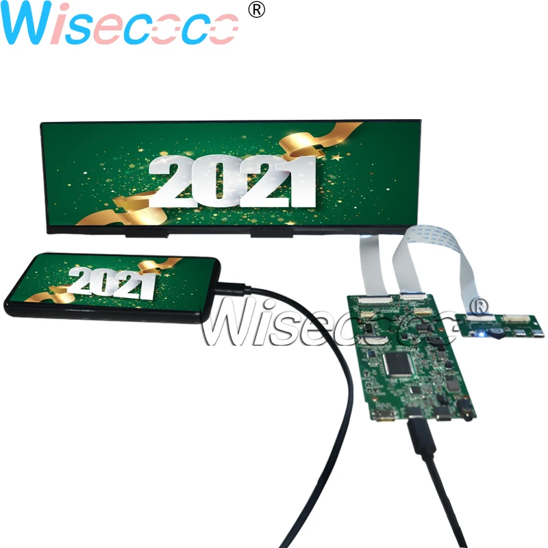 Schermo Lcd Ips Da 12.6 Pollici 157Ppi Edp Pannello A Barra Allungata A 40 Pin Type-C Ear Sync Telefono Cellulare Secondo Display Per Il Gioco Hyte Y6