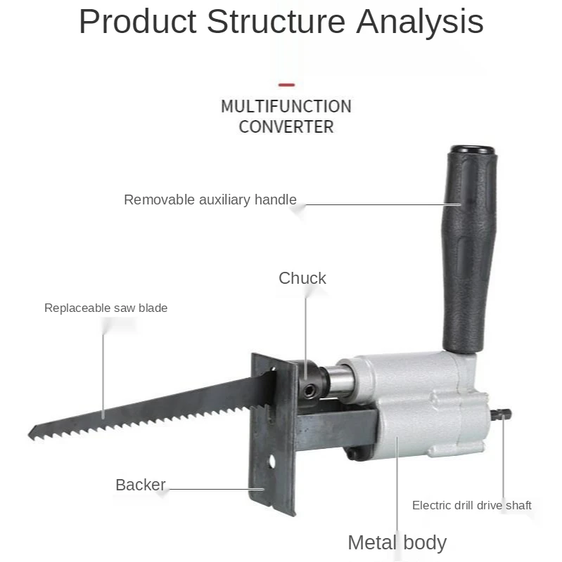 Electric Drill Reciprocating Saw Horse Saw Curve Saw Wood Saw Multifunctional Woodworking Electric Saw Household