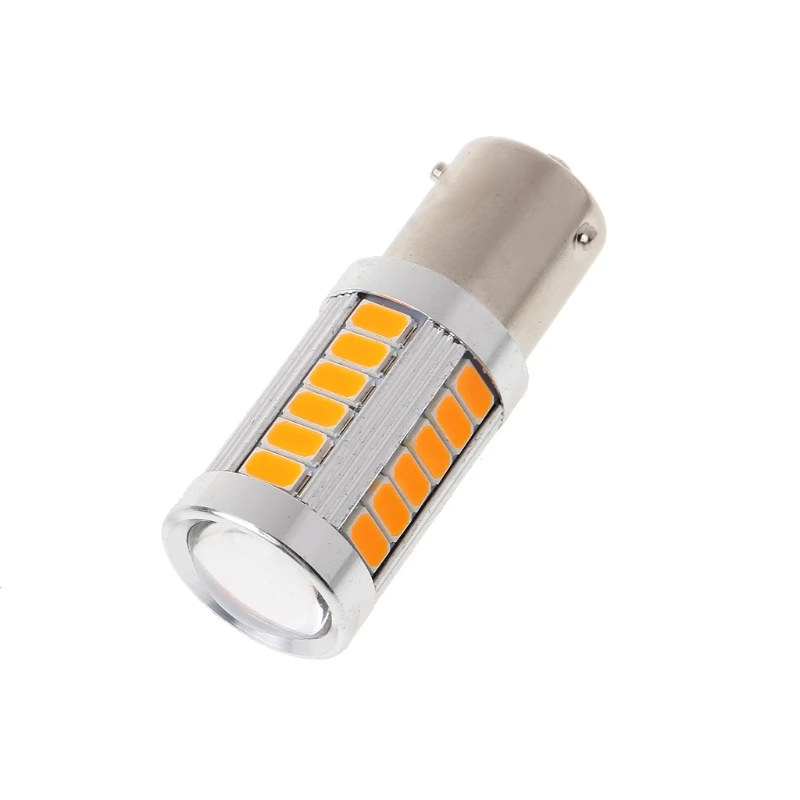 Светодиодный указатель поворота 12 в пост. Тока BAU15S PY21W 150 градусов 33 SMD 5630 желтый