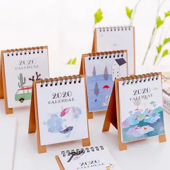 

2020 Year Desk Calendar Simple Mini Desk Calendar Partysu Creative Cartoon Memo Little Calendar Year Book